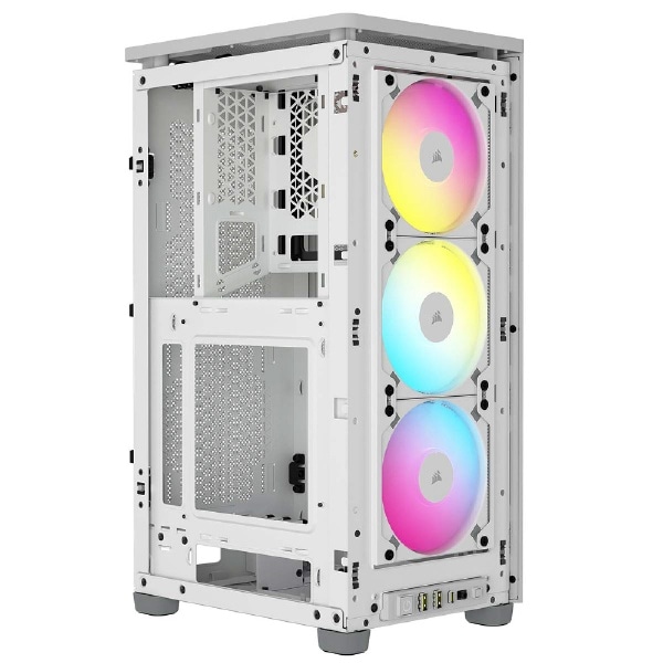 PCケース [Mini-ITX] iCUE 2000D RGB Airflow ホワイト CC-9011247-WW