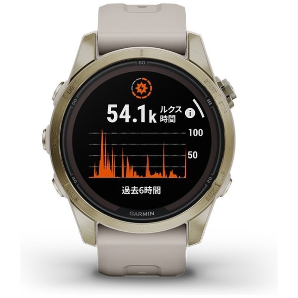 Garmin fenix 7S Pro Solar, Sapphire, Soft Gold Steel Light Sand