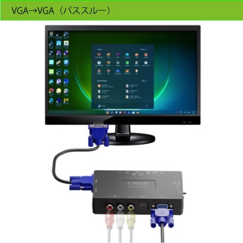 アップスキャンコンバーター [コンポジット 入力→出力 VGA] UP KING3