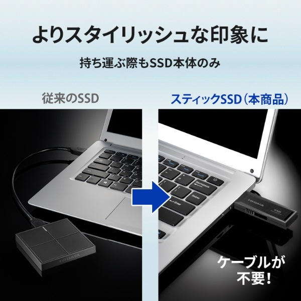 SSPM-US1K 外付けSSD USB-A接続 テレビ録画／パソコン両対応(Chrome