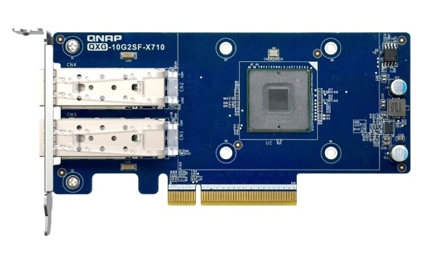 QNAP NAS用 ネットワーク拡張カード QXG-10G2SF-X710(ブルー