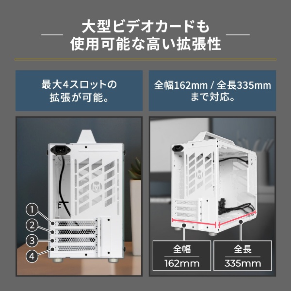 PCケース [Micro ATX /Mini-ITX] Mechanic Master ホワイト C28-WH