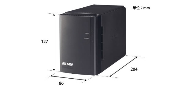 HD-WL2TU3/R1J 外付けHDD ブラック [2TB /据え置き型][HDWL2TU3R1J