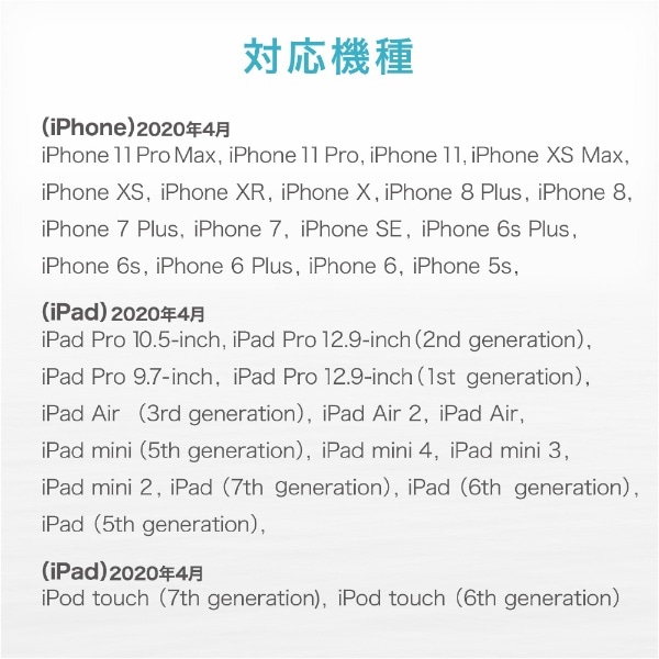 iPhone 充電ケーブル ライトニングケーブル 1.5m MFi認証 【 Lightning