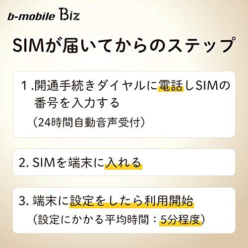 マルチカットSIM ドコモ回線「BMGTPLBC12MCb-mobile Biz SIMパッケージ