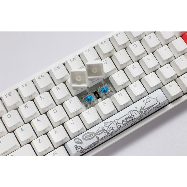 ゲーミングキーボード One 2 SF Pure White RGB 65% 赤軸(英語配列) dk