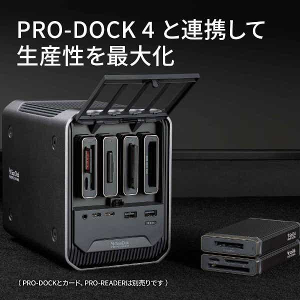 Professional PRO-DOCK対応 CF/SD/microSD対応マルチカードリーダー