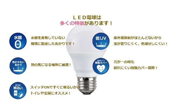 LED電球E26口金断熱施工器具対応40W 昼白色2P 昼白色 LDA4N-G/SK40XOS