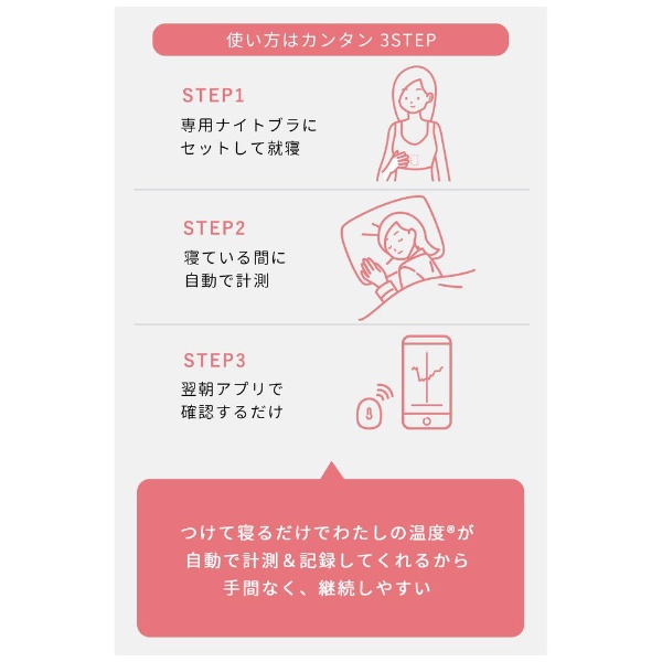 わたしの温度 専用ナイトブラ（M） ネイビー(ブルー): ビックカメラ