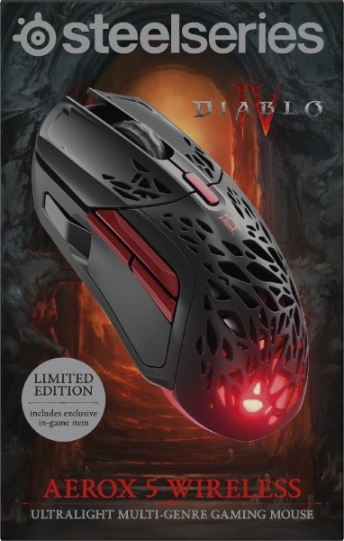 ゲーミングマウス Aerox 5 Wireless DIABLO IV Edition[Bluetooth・USB