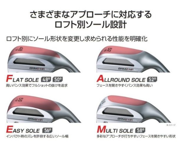 ウェッジ BRM2 HF WEDGE 52.0°/10.0°【A ソール】《N.S.PRO MODUS3