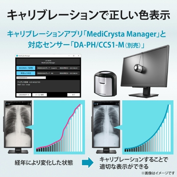 PCモニター 2MP医用画像参照用「MediCrysta」 ブラック LCD-MD241D