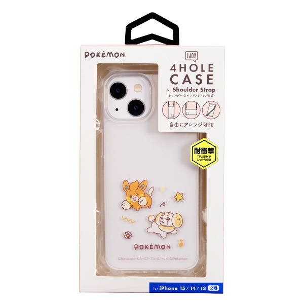 iPhone 15/14/13 4HOLE CASE ポケモン パモ＆パピモッチ i37FPM03