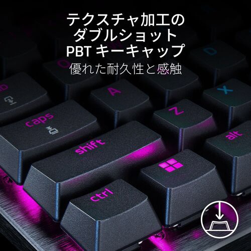 ゲーミングキーボード＋リストレスト Huntsman V3 Pro Tenkeyless RZ03 ...