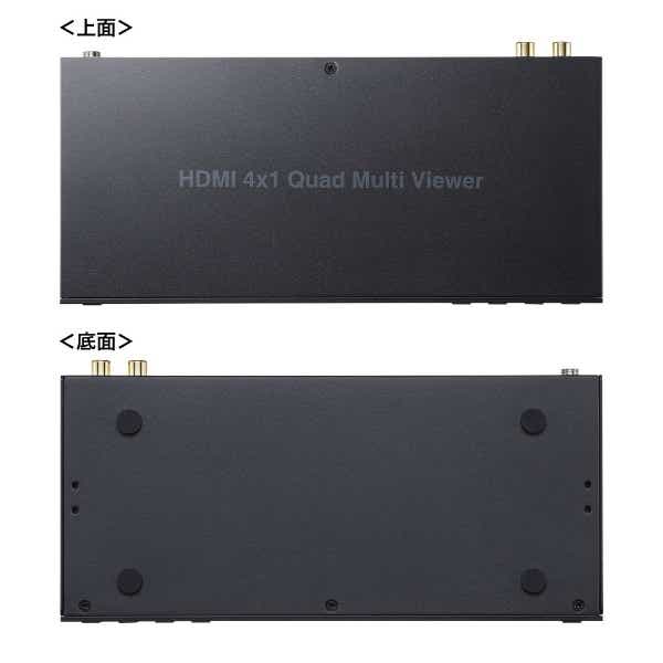 4入力1出力HDMI画面分割切替器（4K/60Hz対応） SW-PHD41MTV [4入力 /1