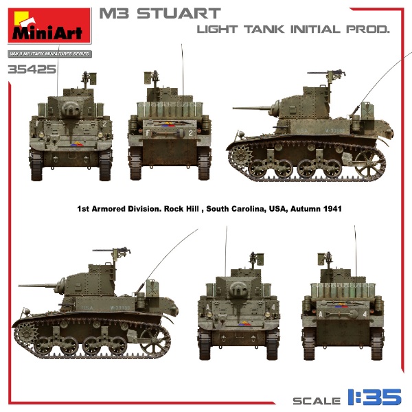 2024年07月30日発売】 1/35 M3 スチュアート軽戦車 初期生産型【発売日