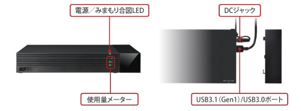 HDV-SAM2.0U3-BKA 外付けHDD ブラック [2TB /据え置き型