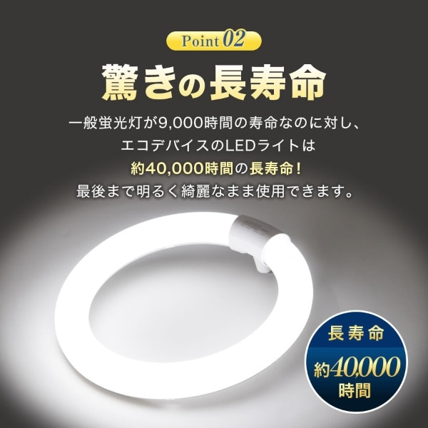 30形+40形LEDサークルランプ（昼光色） EFCL30・40LED-ES/28N(EFCL30