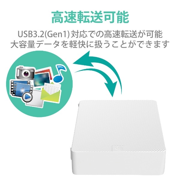 超歓迎得価 エレコム(ELECOM) SGD-MZ020UWH(ホワイト) 外3.5インチHDD