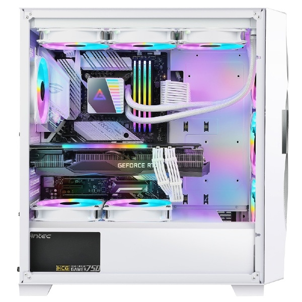 PCケース [ATX /Micro ATX /Mini-ITX] ホワイト DF700 FLUX WHITE