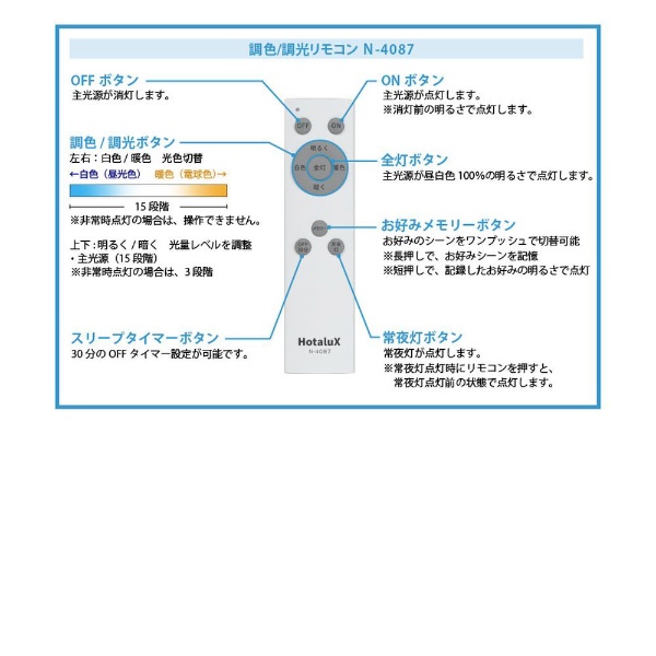 LED防災シーリングライト HLDC08Q013 [8畳 /昼光色～電球色 /リモコン