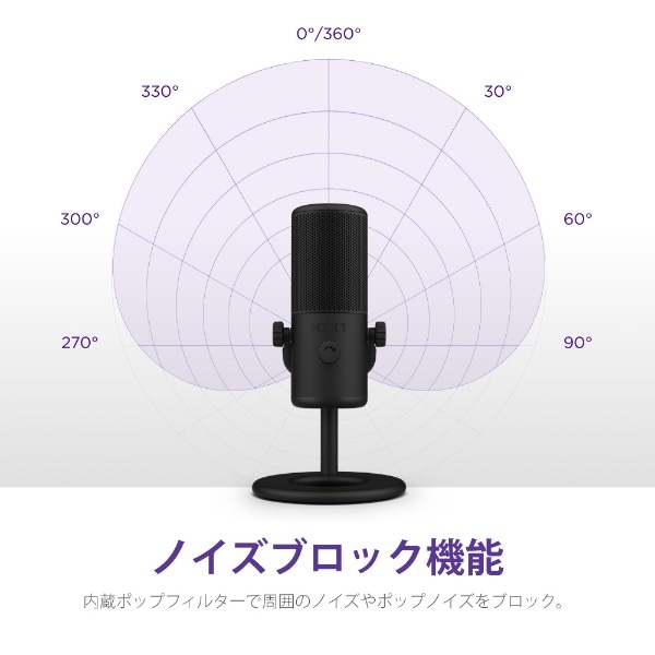 AP-WMMIC-B1 ゲーミングマイク Capsule Mini(Windows11対応) ブラック