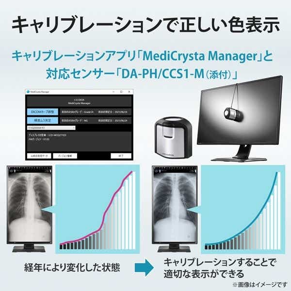 PCモニター 3.6MP医用画像参照用「MediCrysta」キャリブレーション