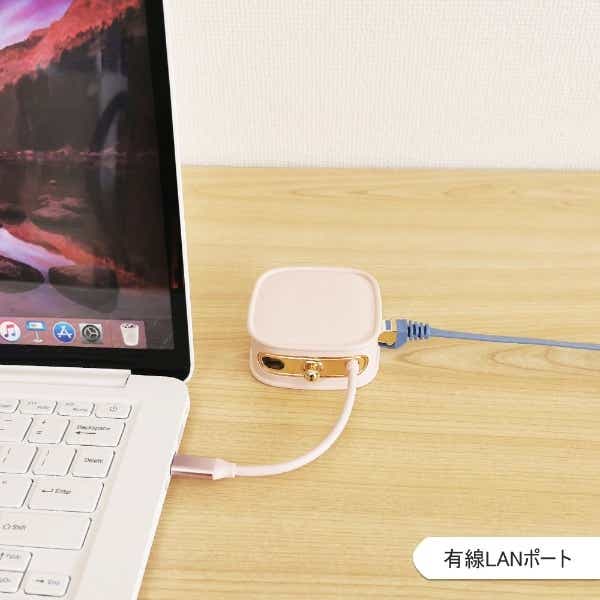 USB-C オス→メス カードスロットｘ2 / HDMI / LAN / USB-Aｘ4 / USB