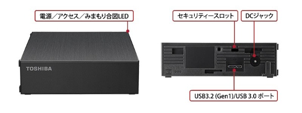 PC/タブレット外付けHDD 4TB TOSHIBA TDA4U3-B