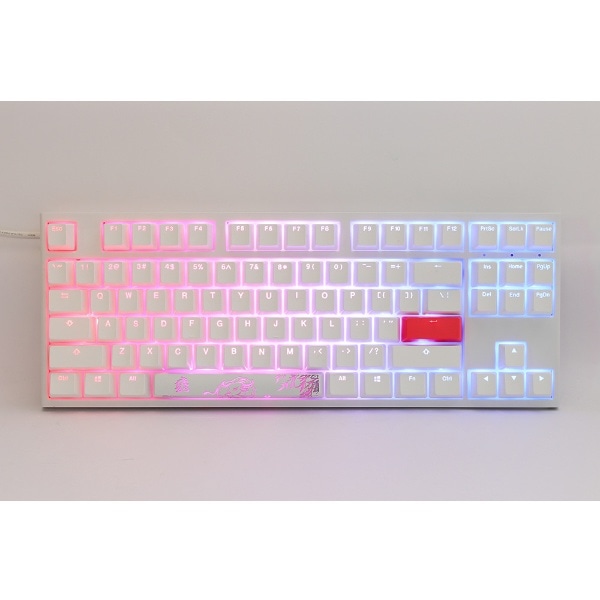 ゲーミングキーボード One 2 Pure White RGB TKL(茶軸・英語配列) dk