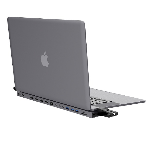 MacBook Pro / Air用スタンド［USB-Cｘ2 オス→メス カードスロットｘ2