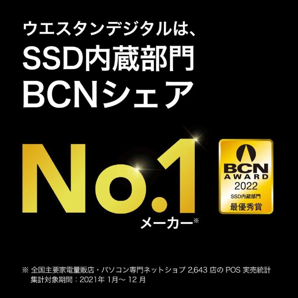 WDS100T3B0A 内蔵SSD SATA接続 WD Blue SA510 [1TB /2.5インチ](ブルー