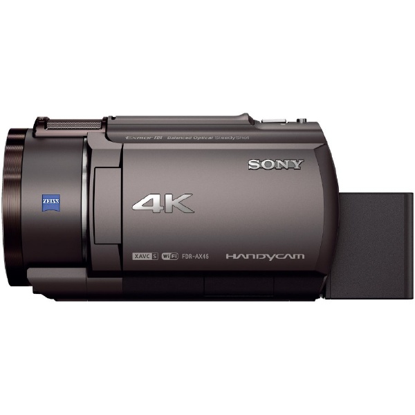 メモリースティック/SD対応 64GBメモリー内蔵 4Kビデオカメラ ブロンズ