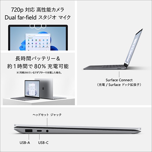 Surface Laptop 5 13.5インチ セージ [Windows 11 Home/Core i5/メモリ