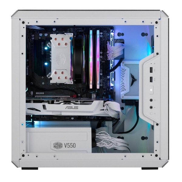 PCケース [Micro ATX /Mini-ITX] MasterBox Q300L White ホワイト MCB