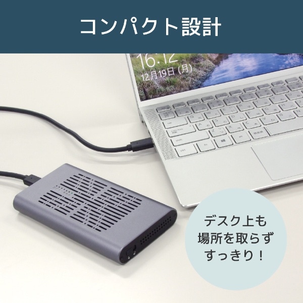 SSDケース USB-C＋USB-A接続 クローン機能(Mac/Windows11対応) RS-ECM2