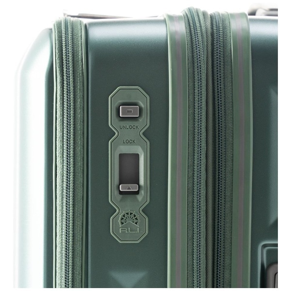 スーツケース ジッパータイプ デカかるEdge マットグリーン ALI-077