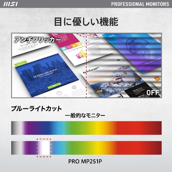 PCモニター PRO MP251P [24.5型 /フルHD(1920×1080) /ワイド](ブラック