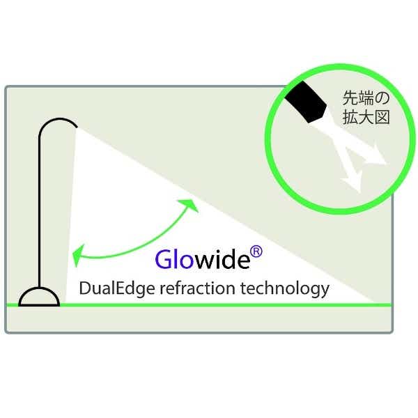 Glowide Wood 2.0 LED色調整デスクライト ウォールナット ホワイト