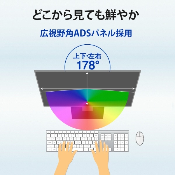 PCモニター ホワイト LCD-A221DW [21.45型 /フルHD(1920×1080) /ワイド