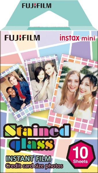 チェキ インスタントフィルム カラー instax mini Stained glass（ステンドグラス） [10枚 /1パック][チェキ用フィルム](ブルー):  ビックカメラ｜JRE MALL