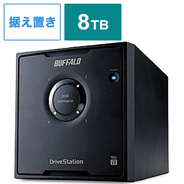 HD-QL8TU3/R5J 外付けHDD ブラック [8TB /据え置き型][HDQL8TU3R5J