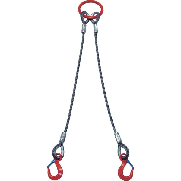 2本吊 ワイヤスリング 3．2t用×1m 2WRS 3.2T×1[2WRS3.2TX1](2WRS3.2TX1