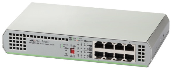 ギガビットイーサネットスイッチ（8ポート・1000Base-T） AT-GS910／8