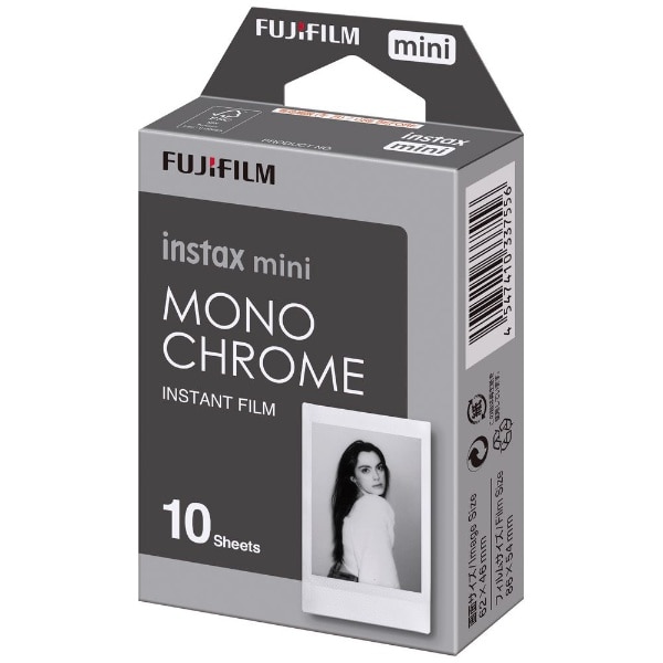 チェキ インスタントフィルム instax mini MONOCHROME（モノクローム