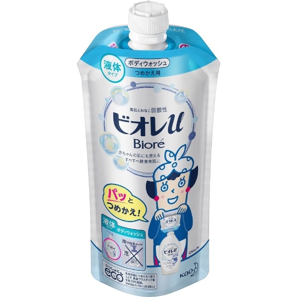 Biore ビオレu レギュラー つめかえ用 340mL フレッシュフローラルの