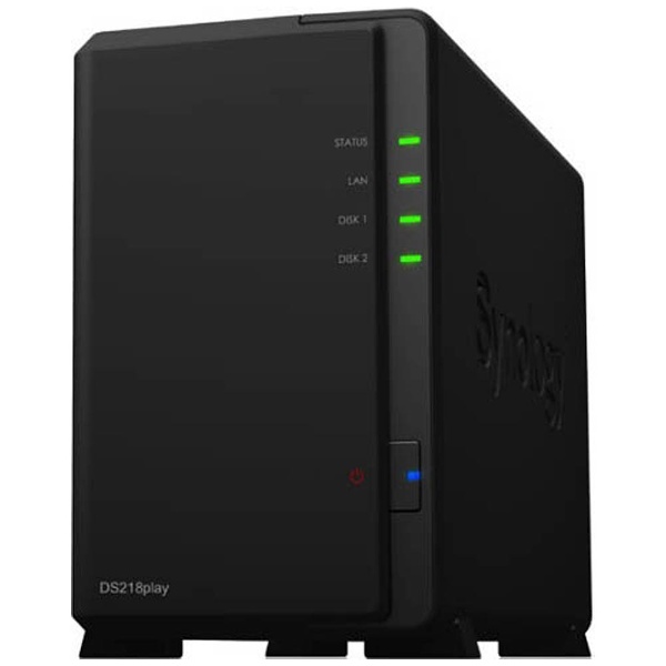 DiskStation DS218play クアッドコアCPU搭載多機能パーソナルクラウド 2ベイNASキット DS218play【Synology  Valueシリーズ】(DS218PLAY): ビックカメラ｜JRE MALL