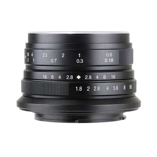 カメラレンズ 25mm F1.8 APS-C用 7Artisans ブラック [ソニーE /単焦点