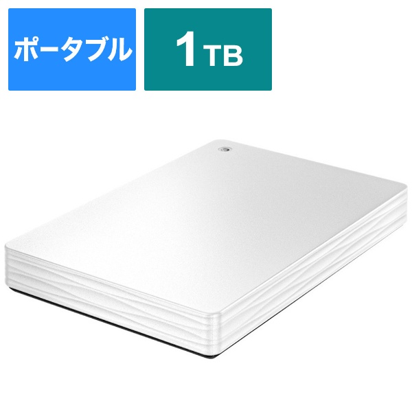 HDPH-UT1WR 外付けHDD ホワイト [1TB /ポータブル型][HDPHUT1WR