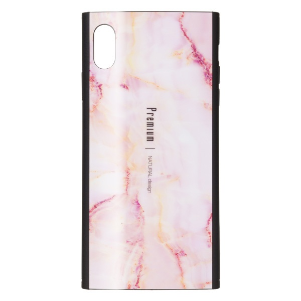 iPhoneXS Max専用背面ケース Premium Marble Pink iP18_65-PREIS04